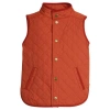 Little English Kids' Classic Quilted Vest In Orange