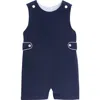 Little English Babies'  Kids' Corduroy Button Tab John John In Blue