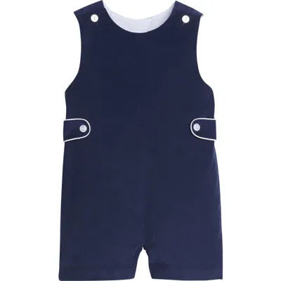 Little English Babies'  Kids' Corduroy Button Tab John John In Blue