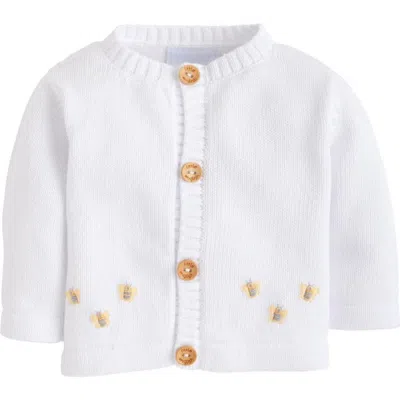 Little English Kids' Crochet Cardigan In Bee