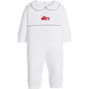 Little English Babies'  Kids' Crochet Playsuit In White