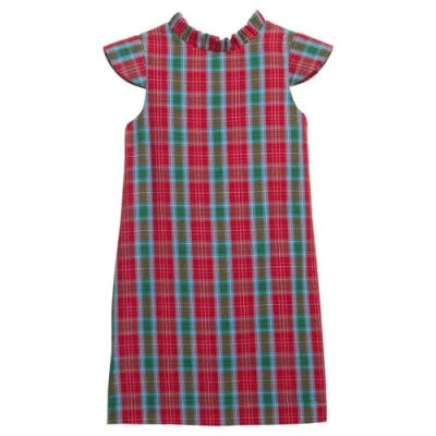 Little English Kids' Elizabeth Dress In Highlands Tartan
