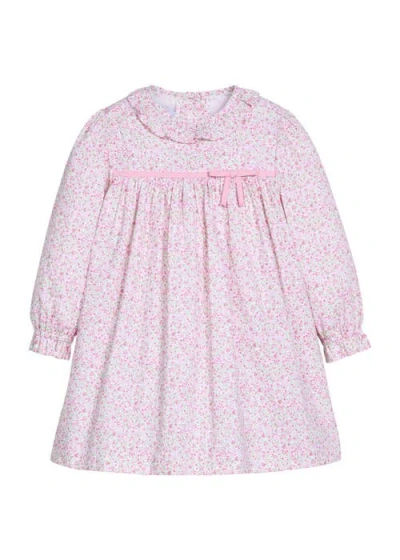 Little English Kids' Floral Ruffled Emma Dress In Pink