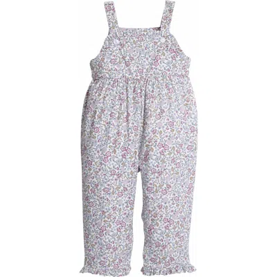 Little English Kids' Floral Ruffled Overall In Multi