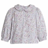 Little English Kids' Floral Ruffled Peter Pan Blouse In Neutral