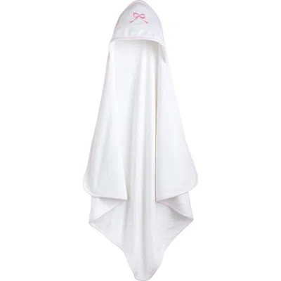 Little English Kids' Hooded Towel In Pink Bow