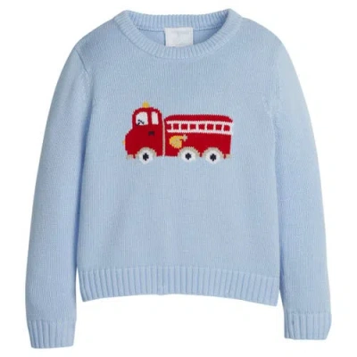 Little English Kids' Intarsia Style Sweater In Blue