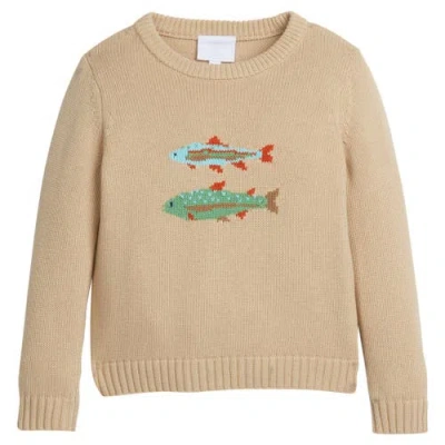 Little English Kids' Intarsia Sweater In Fish