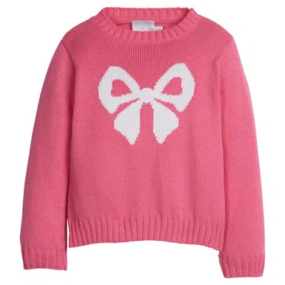 Little English Kids Intarsia Sweater In Pink