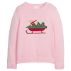 Little English Babies'  Kids' Intarsia Sweater In Pink Holiday Lab