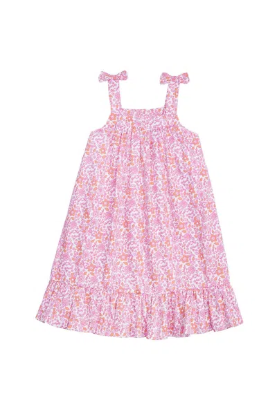 Little English Kids Katherine Bow Dress In Pink