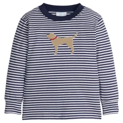 Little English Babies'  Kids' Long Sleeve Applique T-shirt In Multi