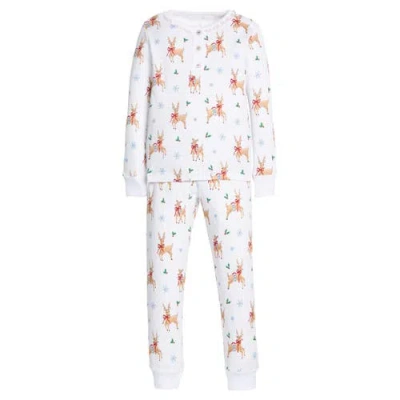Little English Babies'  Kids' Long Sleeve Ruffled Printed Jammies