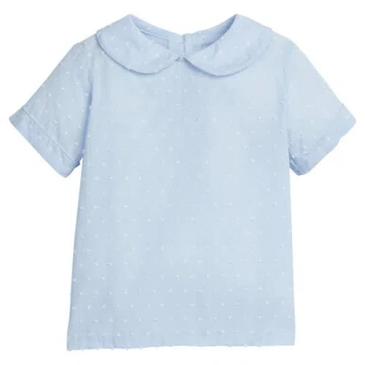 Little English Babies'  Kids' Peter Pan Shirt In Blue