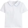 Little English Kids' Piped Peter Pan Short Sleeve In Blue