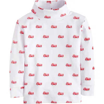 Little English Kids' Printed Turtleneck In Fire Trucks
