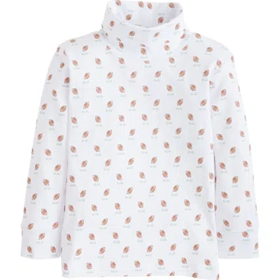 Little English Kids' Printed Turtleneck In Footballs