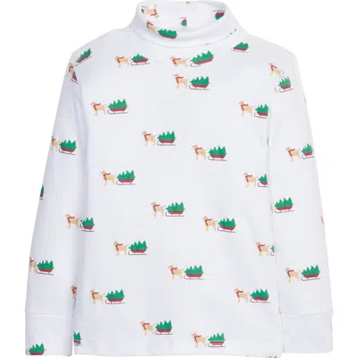 Little English Kids' Printed Turtleneck In Holiday Labs
