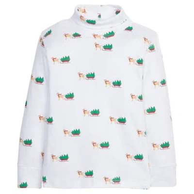 Little English Kids' Printed Turtleneck In Holiday Labs