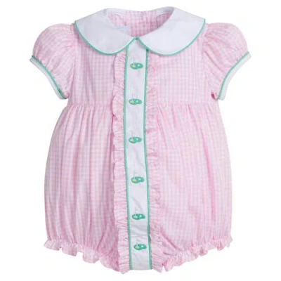 Little English Babies'  Kids' Ruffled Sally Bubble Blend In Green