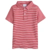 Little English Babies'  Kids' Short Sleeve Polo In Red