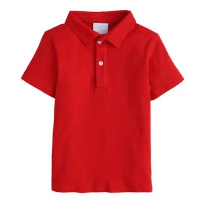 Little English Kids' Short Sleeve Polo In Red
