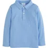 Little English Kids' Solid Long Sleeve Polo In Blue