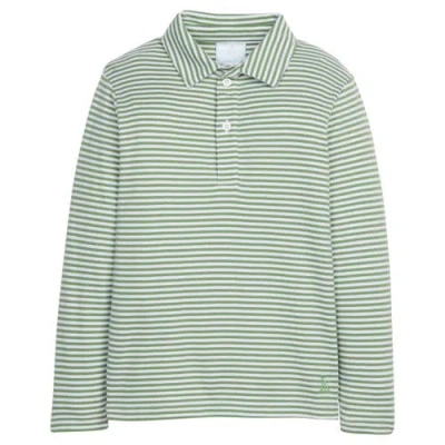 Little English Babies'  Kids' Striped Long Sleeve Polo In Multi