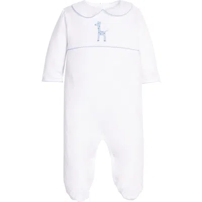 Little English Kids'  Micro Dot Crochet Footie In White