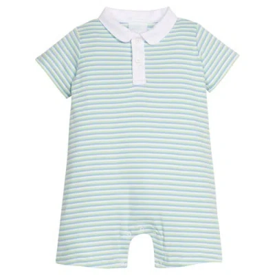 Little English Babies'  Peter Pan Polo Romper In Multi