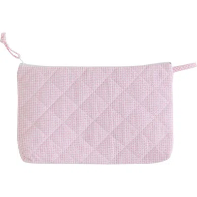 Little English Quilted Cosmetic Bag In Pink
