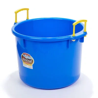 Little Giant 40 Quart Durable And Versatile Utility Muck Tub W/handles, Red In Blue