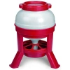 Little Giant Heavy Duty Plastic Dome Gravity Coop Feeder Brooder Container Barrel Tank In Red,white