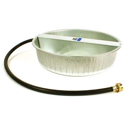Little Giant Pet Galvanized Steel Automatic Water Dish In Silver