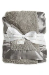 Little Giraffe Chenille Blanket In Charcoal
