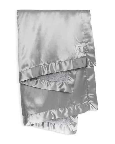 Little Giraffe Chenille Satin Baby Blanket - Ages 0+ In Silver