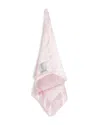 Little Giraffe Chenille Satin Baby Blanky - Ages 0+ In Pink