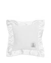 Little Giraffe Chenille Solid Pillow In White