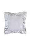 Little Giraffe Chenille Solid Pillow In Silver