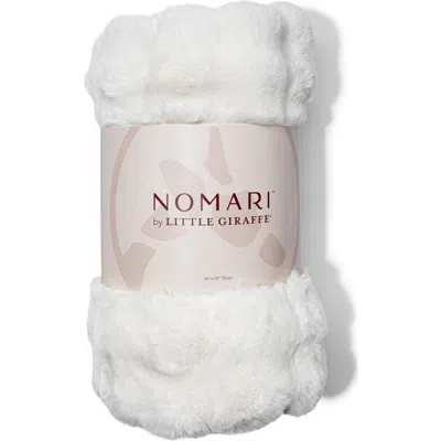 Little Giraffe Cloudscape Throw Blanket In White