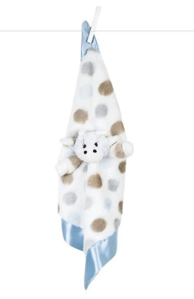 Little Giraffe Luxe Dot Plush Giraffe Lovey Blanket In Multi