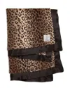 Little Giraffe Luxe Faux Fur Leopard Blanket - Baby In Espresso