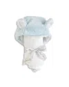 Little Giraffe Unisex Luxe Hooded Towel - Baby In Blue