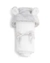 Little Giraffe Unisex Luxe Hooded Towel - Baby In Gray