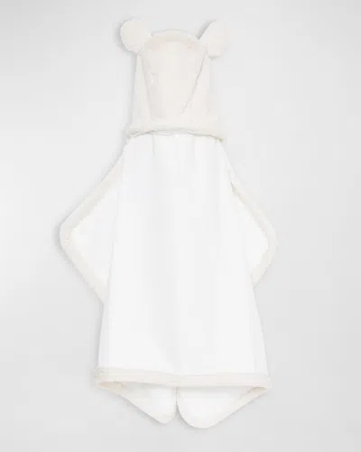 Little Giraffe Luxe Hooded Towel In White