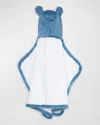 Little Giraffe Luxe Hooded Towel In Blue