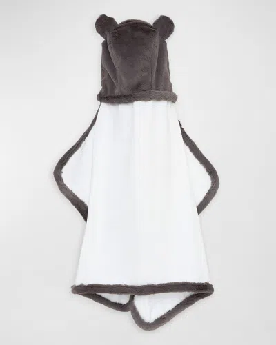 Little Giraffe Luxe Hooded Towel In Gray