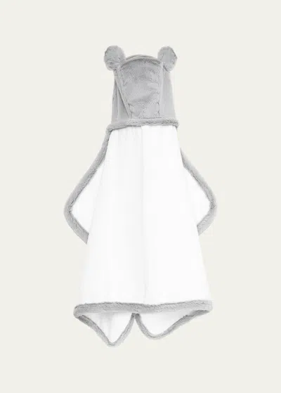 Little Giraffe Kids' Luxe Hooded Towel In Silver