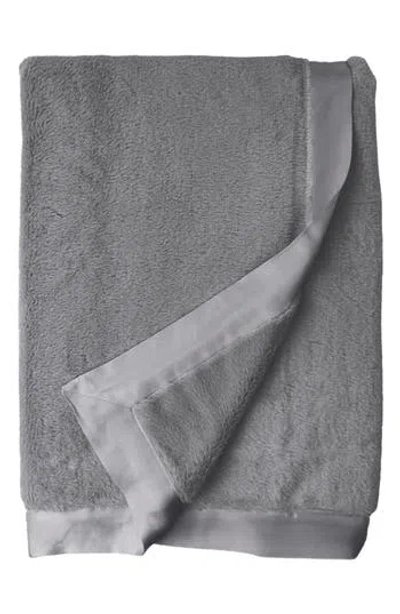 Little Giraffe Luxe Loft Faux Fur Accent Pillow In Gray