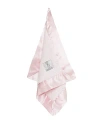 Little Giraffe Kids' Chenille Solid Plush Baby Blanket W/ Satin Border In Pink